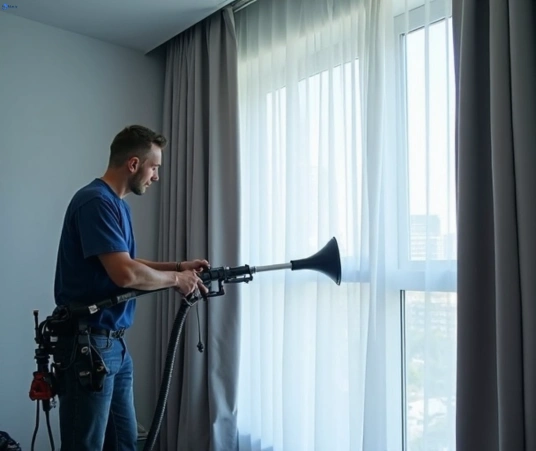 Professional curtain steam cleaning process equipment Matty Curtain Cleaning deception-bay